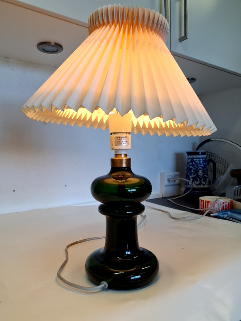 Grøn Holmegård lampe